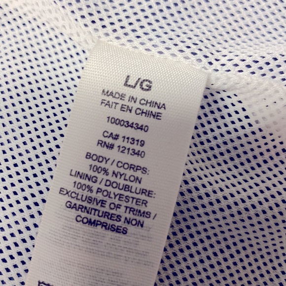 Garage spring jacket, white/purple/pink, youth size large. - Picture 10 of 10